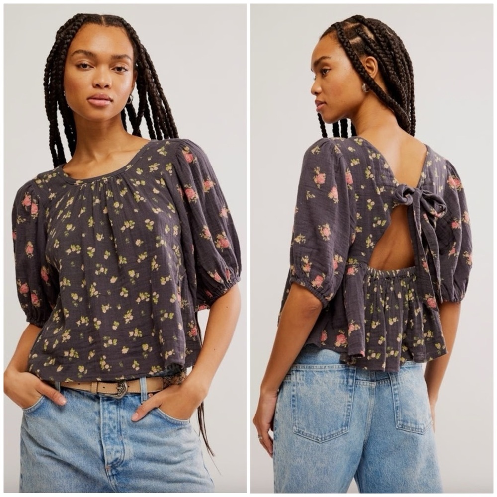 Free People Chloe Printed Top